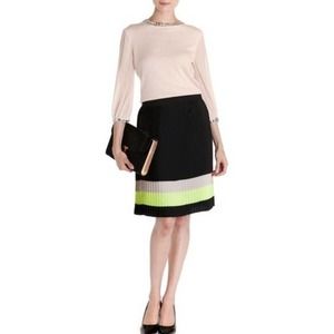 Ted Baker Pleated Skirt Trudi Colourblock